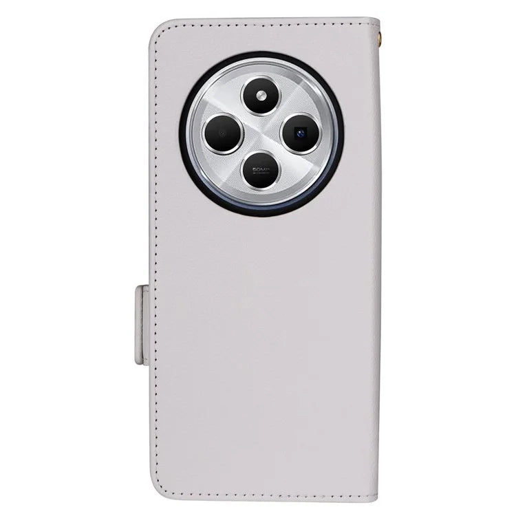 For Xiaomi Redmi 14C 4G Case Litchi Texture PU Leather Wallet Flip Phone Cover