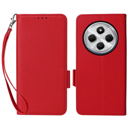For Xiaomi Redmi 14C 4G Case Litchi Texture PU Leather Wallet Flip Phone Cover