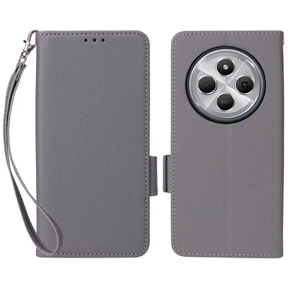 For Xiaomi Redmi 14C 4G Case Litchi Texture PU Leather Wallet Flip Phone Cover