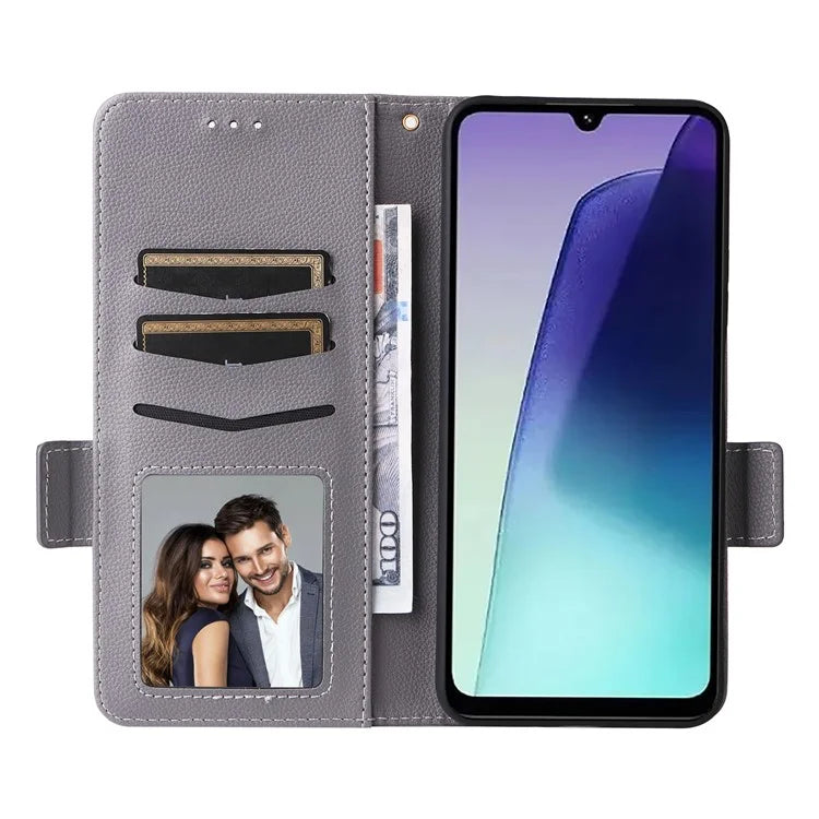 For Xiaomi Redmi 14C 4G Case Litchi Texture PU Leather Wallet Flip Phone Cover