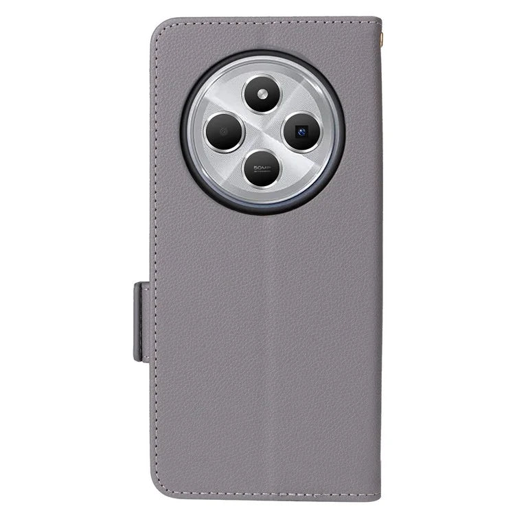 For Xiaomi Redmi 14C 4G Case Litchi Texture PU Leather Wallet Flip Phone Cover