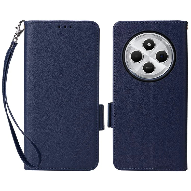 For Xiaomi Redmi 14C 4G Case Litchi Texture PU Leather Wallet Flip Phone Cover