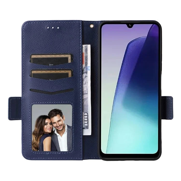 For Xiaomi Redmi 14C 4G Case Litchi Texture PU Leather Wallet Flip Phone Cover