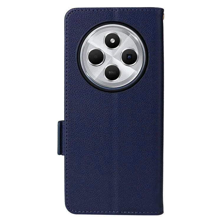 For Xiaomi Redmi 14C 4G Case Litchi Texture PU Leather Wallet Flip Phone Cover