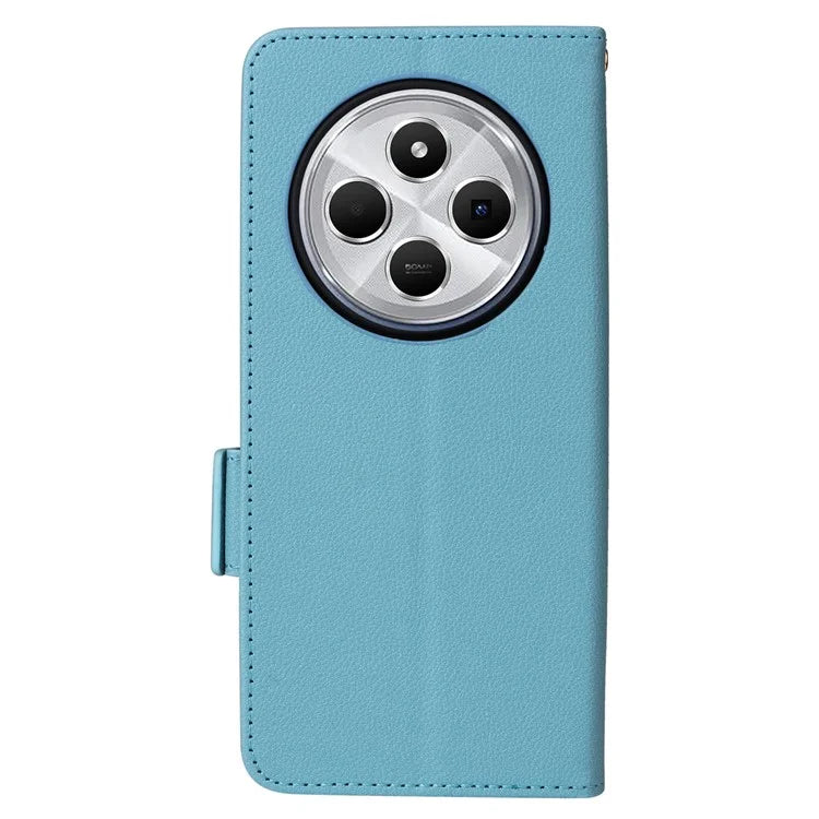 For Xiaomi Redmi 14C 4G Case Litchi Texture PU Leather Wallet Flip Phone Cover