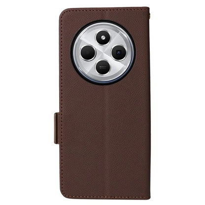 For Xiaomi Redmi 14C 4G Case Litchi Texture PU Leather Wallet Flip Phone Cover
