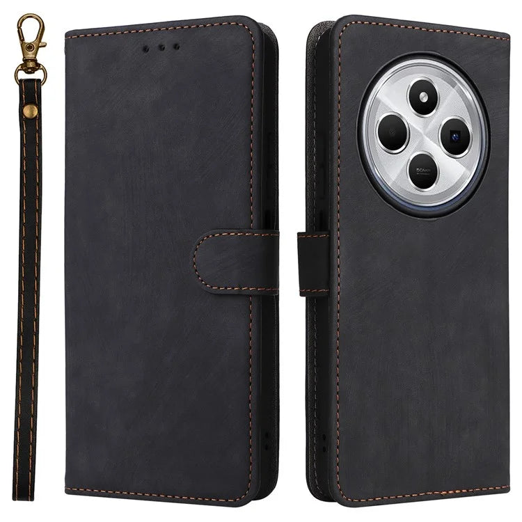 For Xiaomi Redmi 14C 4G Wallet Case RFID Blocking PU Leather Cover Stand View