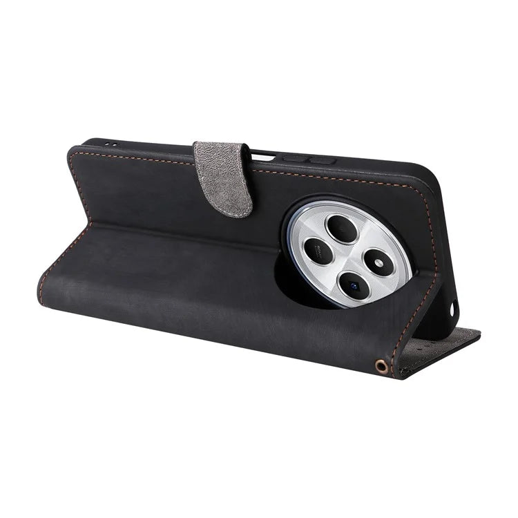 For Xiaomi Redmi 14C 4G Wallet Case RFID Blocking PU Leather Cover Stand View