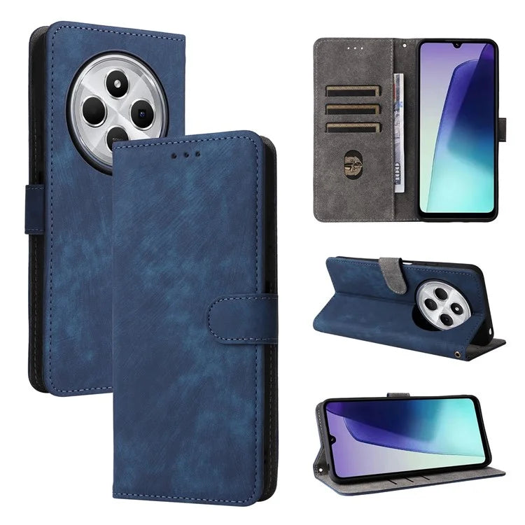 For Xiaomi Redmi 14C 4G Wallet Case RFID Blocking PU Leather Cover Stand View
