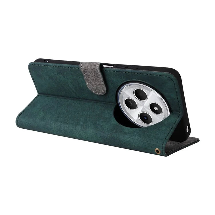 For Xiaomi Redmi 14C 4G Wallet Case RFID Blocking PU Leather Cover Stand View