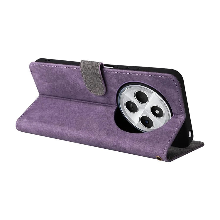 For Xiaomi Redmi 14C 4G Wallet Case RFID Blocking PU Leather Cover Stand View