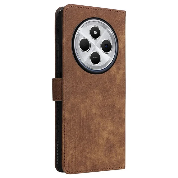 For Xiaomi Redmi 14C 4G Wallet Case RFID Blocking PU Leather Cover Stand View