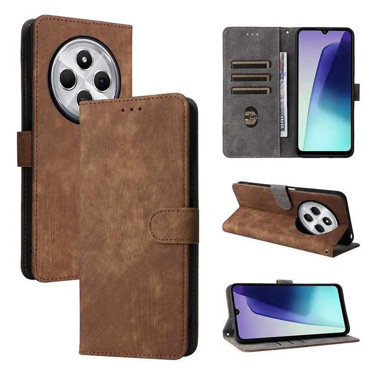 For Xiaomi Redmi 14C 4G Wallet Case RFID Blocking PU Leather Cover Stand View