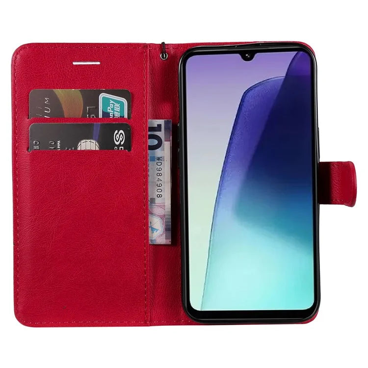 KT Leather Series-2 for Xiaomi Redmi 14C 4G Case Solid Color Leather Phone Cover Wallet Stand