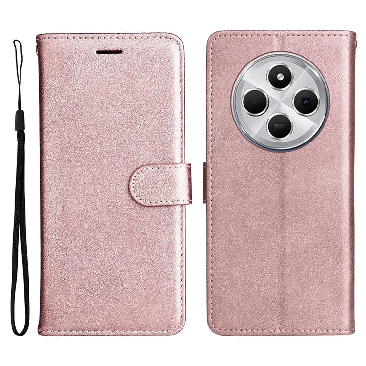 KT Leather Series-2 for Xiaomi Redmi 14C 4G Case Solid Color Leather Phone Cover Wallet Stand