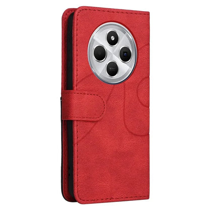 KT Leather Series-1 For Xiaomi Redmi 14C 4G Leather Case Color Splicing Phone Cover Wallet Stand