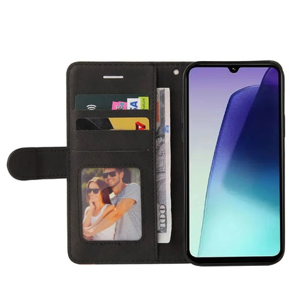 KT Leather Series-1 For Xiaomi Redmi 14C 4G Leather Case Color Splicing Phone Cover Wallet Stand
