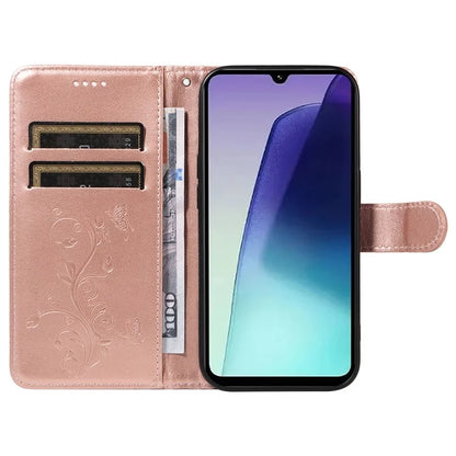 For Xiaomi Redmi 14C 4G Case Flower Pattern PU Leather Wallet Phone Cover