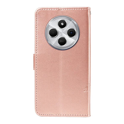 For Xiaomi Redmi 14C 4G Case Flower Pattern PU Leather Wallet Phone Cover
