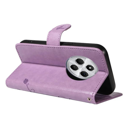 For Xiaomi Redmi 14C 4G Case Flower Pattern PU Leather Wallet Phone Cover