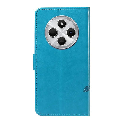 For Xiaomi Redmi 14C 4G Case Flower Pattern PU Leather Wallet Phone Cover