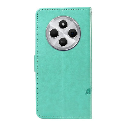 For Xiaomi Redmi 14C 4G Case Flower Pattern PU Leather Wallet Phone Cover