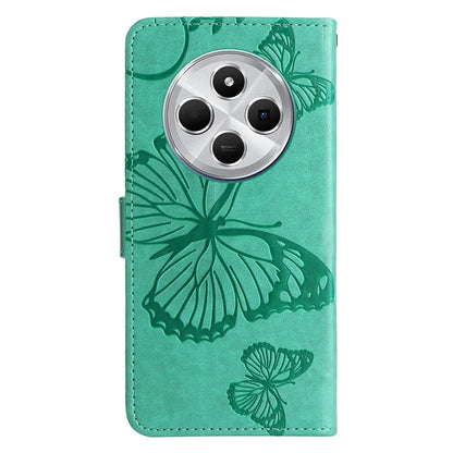 KT Imprinting Flower Series-2 For Xiaomi Redmi 14C 4G Case Butterfly Leather Phone Cover