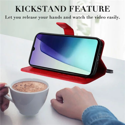 KT Imprinting Flower Series-2 For Xiaomi Redmi 14C 4G Case Butterfly Leather Phone Cover
