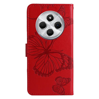 KT Imprinting Flower Series-2 For Xiaomi Redmi 14C 4G Case Butterfly Leather Phone Cover