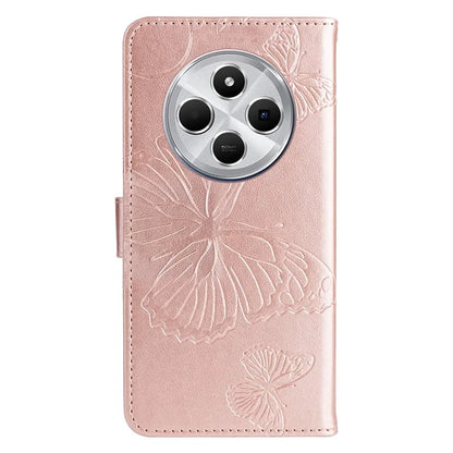 KT Imprinting Flower Series-2 For Xiaomi Redmi 14C 4G Case Butterfly Leather Phone Cover