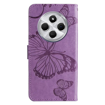KT Imprinting Flower Series-2 For Xiaomi Redmi 14C 4G Case Butterfly Leather Phone Cover