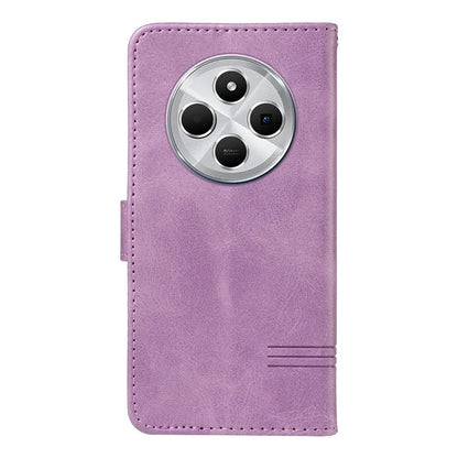 For Xiaomi Redmi 14C 4G Case Flip Wallet T-Shape Lines Leather Phone Cover
