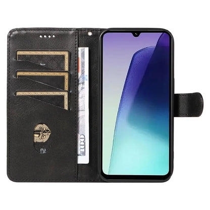 For Xiaomi Redmi 14C 4G Case Flip Wallet T-Shape Lines Leather Phone Cover