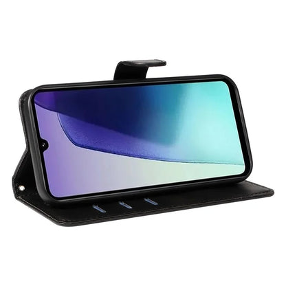For Xiaomi Redmi 14C 4G Case Flip Wallet T-Shape Lines Leather Phone Cover
