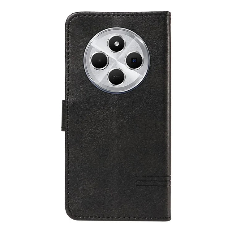 For Xiaomi Redmi 14C 4G Case Flip Wallet T-Shape Lines Leather Phone Cover