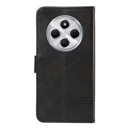 For Xiaomi Redmi 14C 4G Case Flip Wallet T-Shape Lines Leather Phone Cover