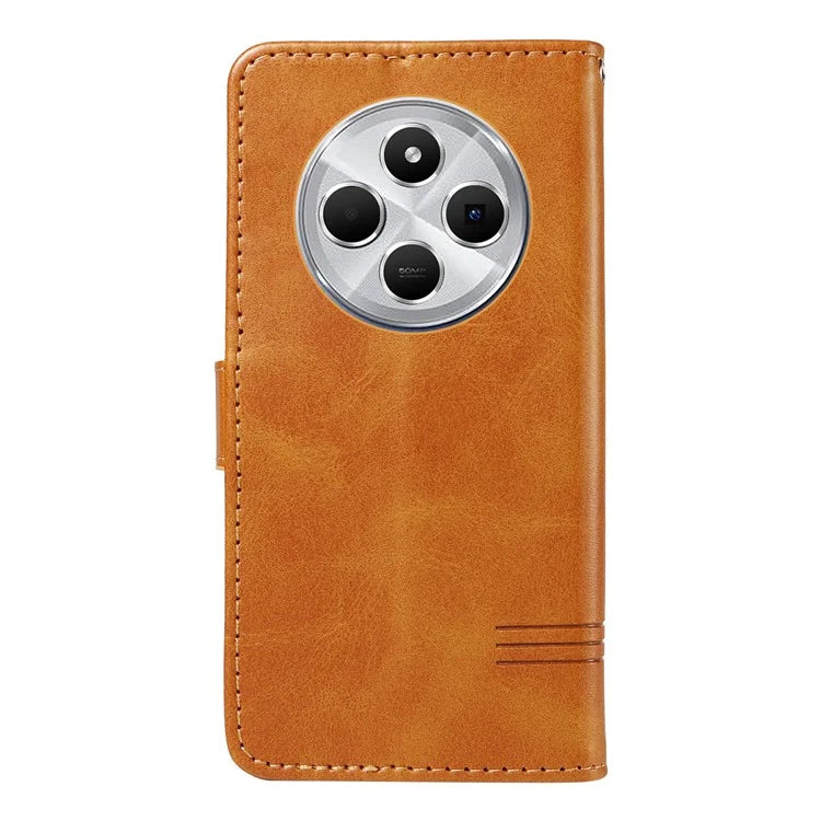 For Xiaomi Redmi 14C 4G Case Flip Wallet T-Shape Lines Leather Phone Cover