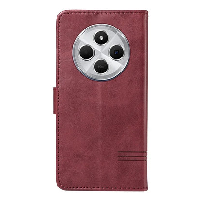 For Xiaomi Redmi 14C 4G Case Flip Wallet T-Shape Lines Leather Phone Cover