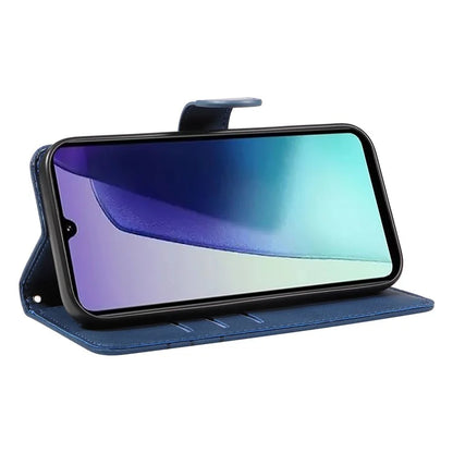For Xiaomi Redmi 14C 4G Case Stand Wallet Leather Phone Cover Curved Line Wrist Strap