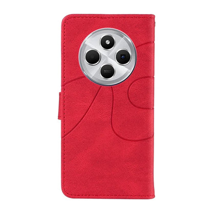 For Xiaomi Redmi 14C 4G Case Stand Wallet Leather Phone Cover Curved Line Wrist Strap