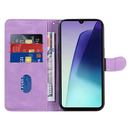 For Xiaomi Redmi 14C 4G Case Stand Wallet Leather Phone Cover Curved Line Wrist Strap