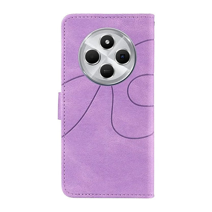 For Xiaomi Redmi 14C 4G Case Stand Wallet Leather Phone Cover Curved Line Wrist Strap