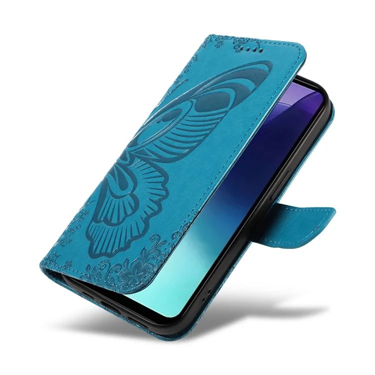 For Xiaomi Redmi 14C 4G Case Butterfly Pattern Leather Wallet Flip Phone Cover