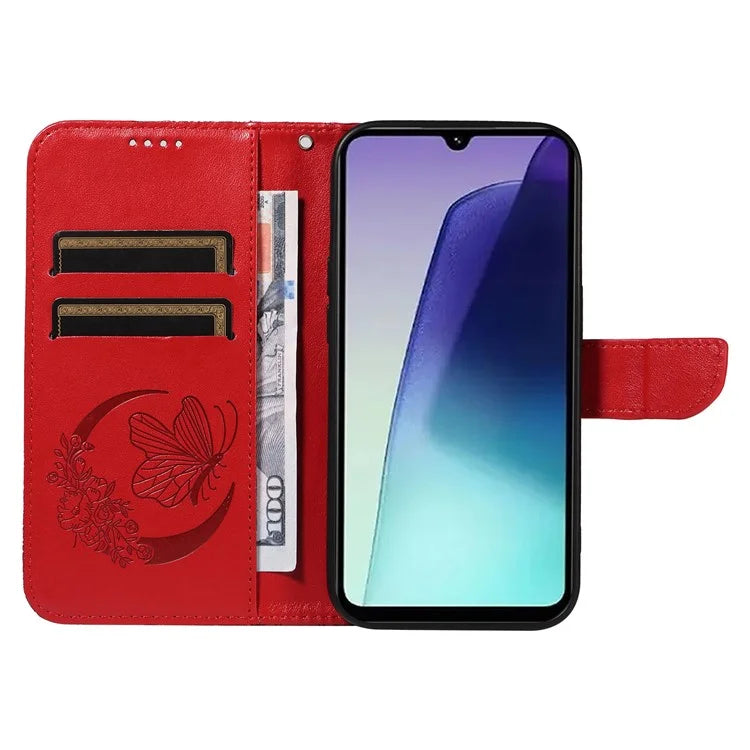 For Xiaomi Redmi 14C 4G Case Butterfly Pattern Leather Wallet Flip Phone Cover