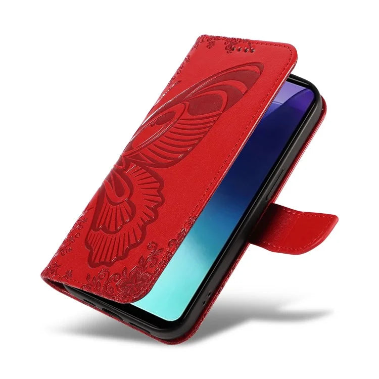 For Xiaomi Redmi 14C 4G Case Butterfly Pattern Leather Wallet Flip Phone Cover