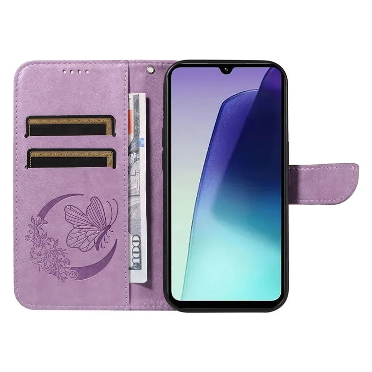For Xiaomi Redmi 14C 4G Case Butterfly Pattern Leather Wallet Flip Phone Cover