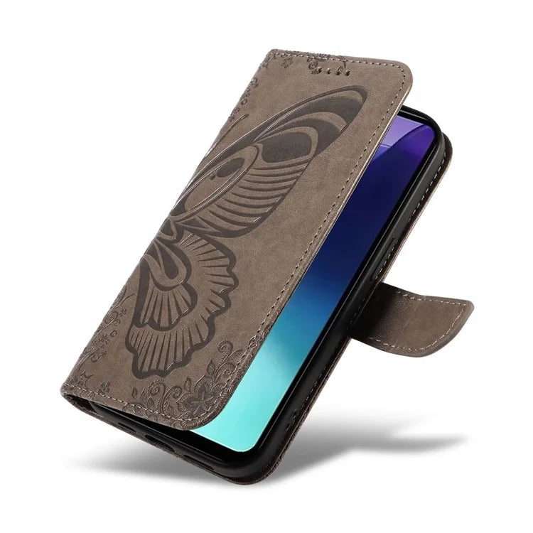 For Xiaomi Redmi 14C 4G Case Butterfly Pattern Leather Wallet Flip Phone Cover