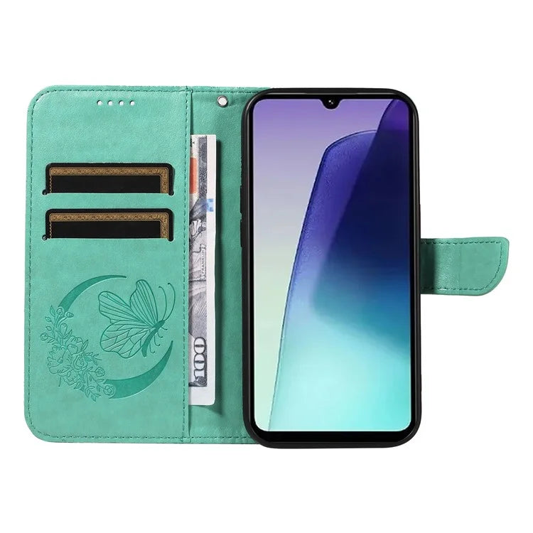 For Xiaomi Redmi 14C 4G Case Butterfly Pattern Leather Wallet Flip Phone Cover