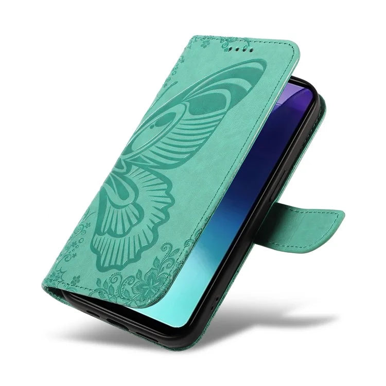 For Xiaomi Redmi 14C 4G Case Butterfly Pattern Leather Wallet Flip Phone Cover