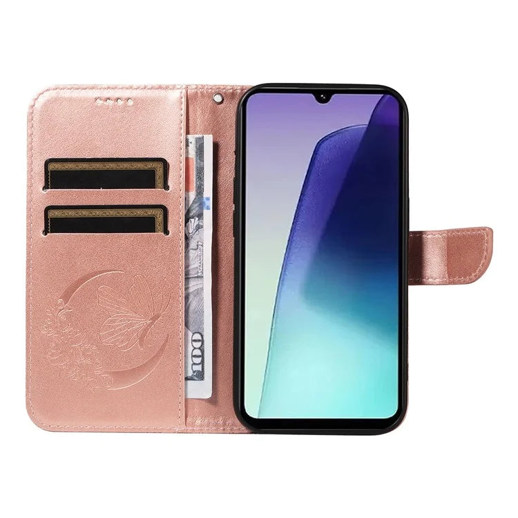 For Xiaomi Redmi 14C 4G Case Butterfly Pattern Leather Wallet Flip Phone Cover